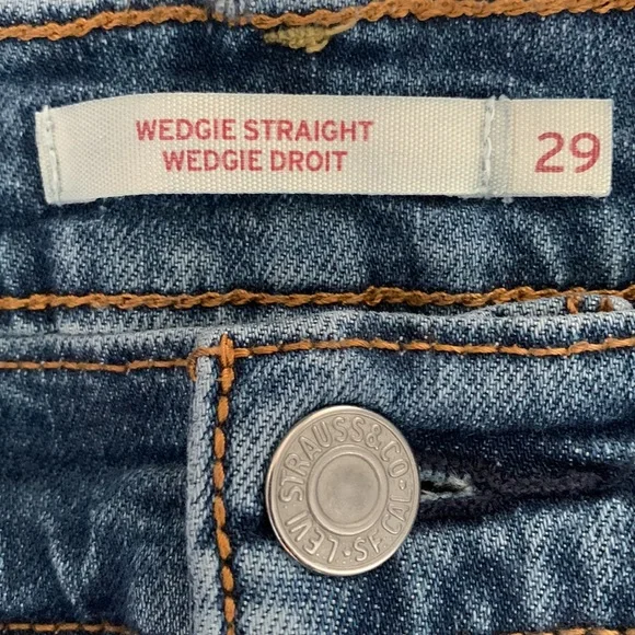 ❗️SOLD❗️Size 28 🤩HÖST PICK 🤩 Levi’s Wedgie Straight Leg Jeans - Picture 7 of 10